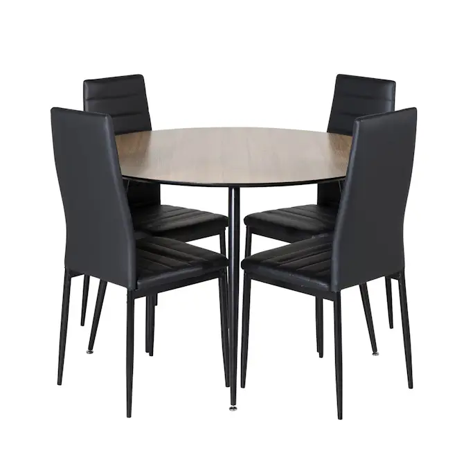 Matgrupp Venture Home Silvia med 4 Sly Stolar Runt