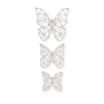 Metallkonst Art for the Home 3 Delar Fjäril Max