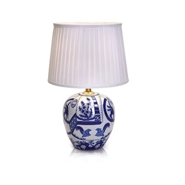 Bordslampa Markslöjd Göteborg Blå/Vit 30,5cm