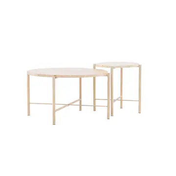 Soffbord Vind Sandhamn Ø70 cm & Ø40 cm