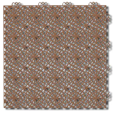 Golvplatta Bergo XL Cedar Wood Golvtrall i Plast