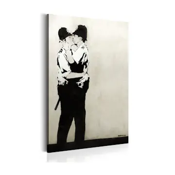 Tavla Arkiio Kissing Coppers By Banksy