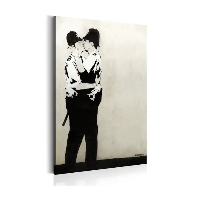 Tavla Arkiio Kissing Coppers By Banksy