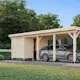 Carport Palmako Karl 23,1 m2 med Förråd