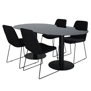 Matgrupp Venture Home Oslo med 4 Muscot Stolar