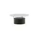 Soffbord Venture Home Bovall Runt Vardagsrumsbord i Svart Ask & Glas