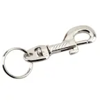 Karbinhake/Nyckelring Millers Nickel 60 mm