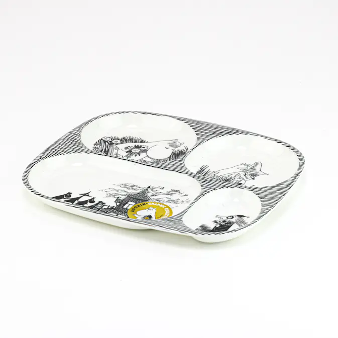 Barntallrik Rätt Start Mumin Med Fack Graphic