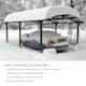Carport Canopia by Palram Sydney i Metall Dubbel båge 6x6 m Svart