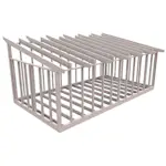 Attefallsstomme Byggstommar 10 grader 7200x3940 mm Lösvirke