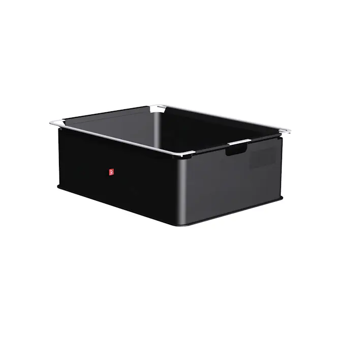 Tygback Lundbergs Wide Svart 427 mm