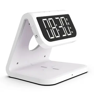 Väckarklocka Ventus med Trådlös Mobilladdning och Desinfektion