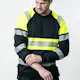 Sweatshirt Jobman Varsel Svart/Gul V