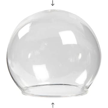 Glaskupa Creativ Company Kulformad Transparent HålStl 5 cm 4 st/1 Förp