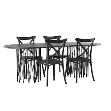 Matgrupp furniture/fashion Stone med 4 Crosett Stolar