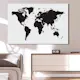 Tavla Arkiio World Map Black & White Elegance