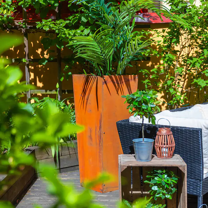 Kruka Lyfco Cortenstål 305x406x990 cm