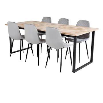 Matgrupp Venture Home Cirebon med 6 Polar Stolar