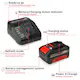Batteri Einhell 4,0 Ah & Laddare
