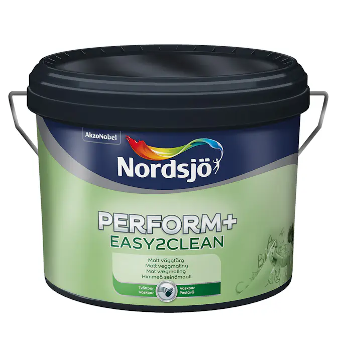 Väggfärg Nordsjö Perform+ Easy2Clean Matt Glans 10 2,5 L