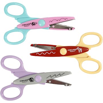 Mönstersaxar Fiskars Kidzorst Flodhäst Kamel Och Igelkott 3 St/1 Förp