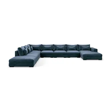 7-sitssoffa Scandinavian Choice Dubai U-formad Modulsoffa med Schäslong och Divan 527 cm