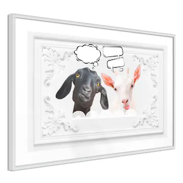 Poster Artgeist Affisch Funny Goats