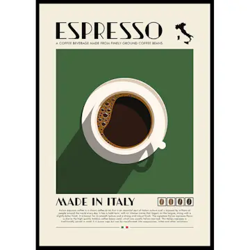 Poster Gallerix Espresso Made In Italy