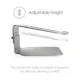 Laptopställ Desire2 Riser Elavator Justerbar Universal Silver