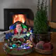 Julby Gnosjö Konstsmide Tomte Fiberoptisk med Tåg