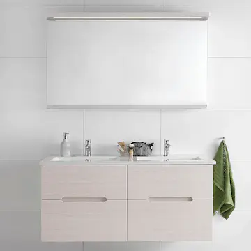 Möbelpaket Hafa Sun Vit Ek Spegel Dubbel