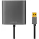 Adapter LogiLink USB-A 3.0 till HDMI-Hona + VGA-Hona