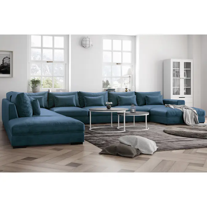 5-sitssoffa Scandinavian Choice Dubai U-formad med Schäslong och Divan 432 cm