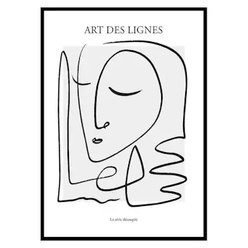 Poster Gallerix Art De Lignes No2