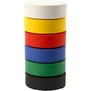 Vattenfärg Creativ Company Primärfärger 19x57 mm 6 St/1 Förp