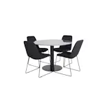 Matgrupp Venture Home Estelle med 4 Muscot Stolar PolyEstelletyg