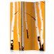 Rumsavdelare Skärmvägg Arkiio Birches On The Orange Background 135x172 cm