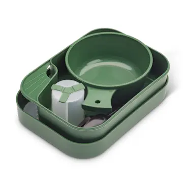 Matlåda Briv Standard Mörkgrön Tallrikslåda Camping