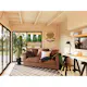 Stuga Palmako Andrea 24,2 m² Slide Plus (inv. 15,2+7,9 m²)