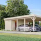 Carport Palmako Karl 40,6 m2 med Förråd