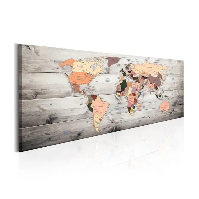 Tavla Arkiio World Maps Wooden Travels