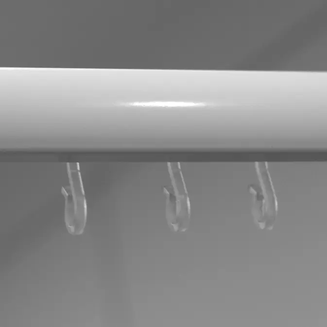 Duschstång Leijma Stabil Rak Vit