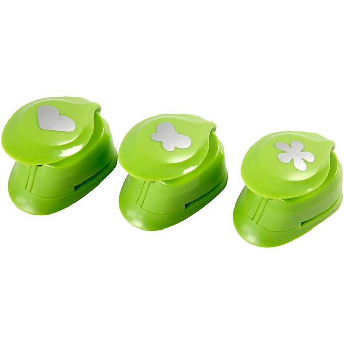 Pappersstansar Creativ Company Blomma Fjäril och Hjärta