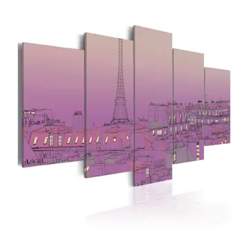 Tavla Arkiio Lavender Sunrise Over Paris