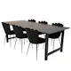 Matgrupp furniture/fashion Clara med 6 Limhamn Light Stolar