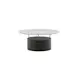 Soffbord Venture Home Bovall Runt Vardagsrumsbord i Svart Ask & Glas