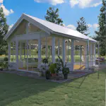 Växthus/Orangeri Landskap Grönska Sommar 25 kvm