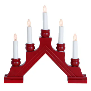 Ljusstake Star Trading Karin 5-Armad Adventsljusstake