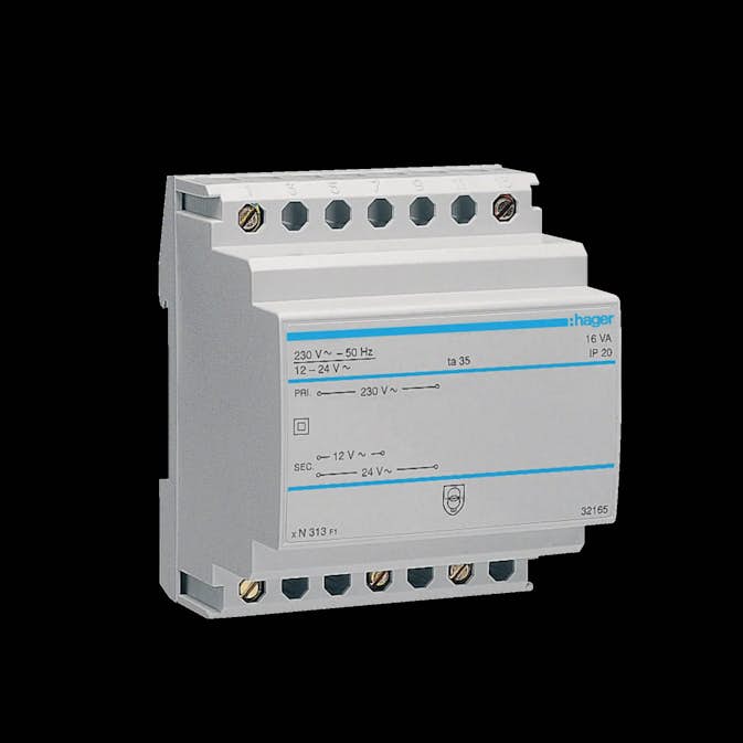 Skyddstransformator Hager 12/24 V AC