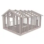 Attefallsstomme Byggstommar 22 grader 6000x4766 mm Färdiga Sektioner